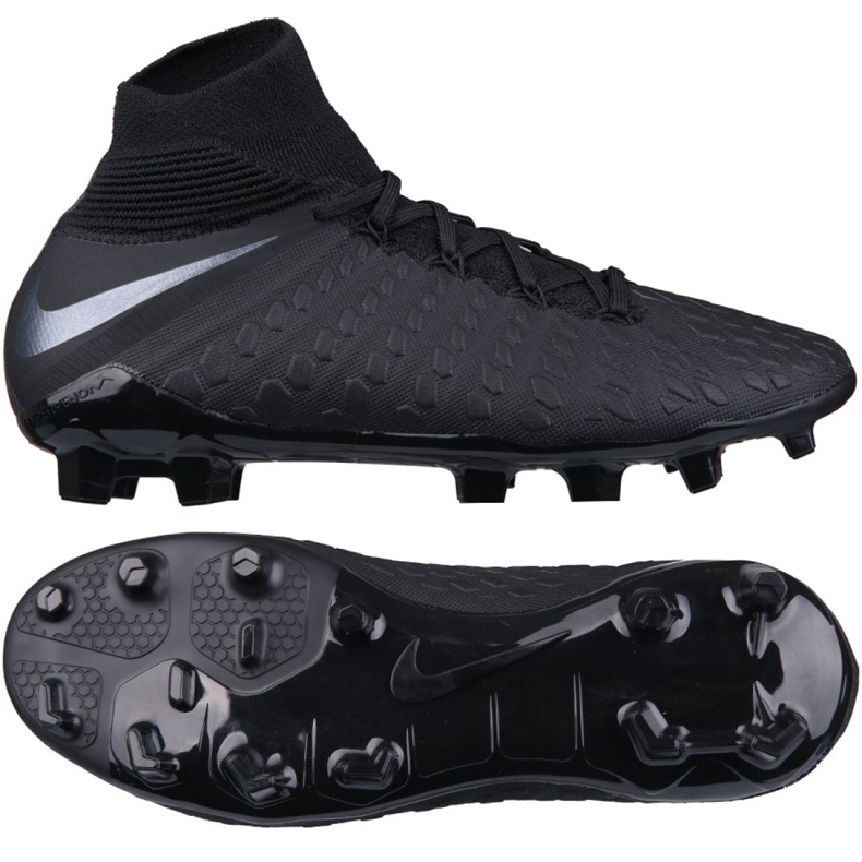Nike Hypervenom Phantom 3 Elite Dynamic Fit Fg Jr AJ3791-001 football shoe black black
