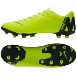 Nike Mercurial Vapor 12 Academy Fg M AH7375-701 soccer shoes yellow yellow Nike Mercurial Vapor 12 Academy Fg M AH7375-701 soccer shoes yellow yellow