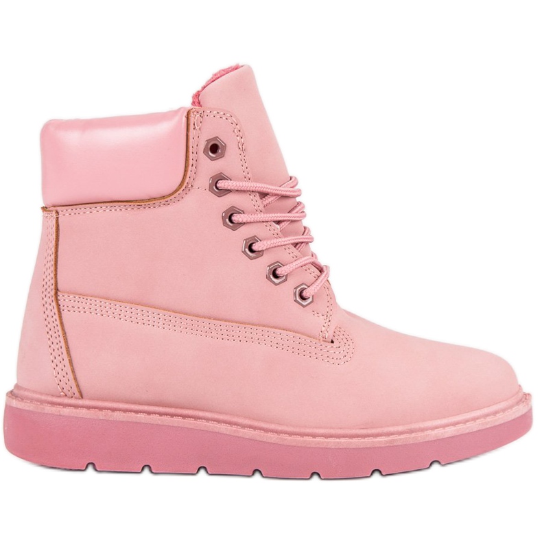 Small Swan Fashionable Pink Trappers Small Swan Fashionable Pink Trappers