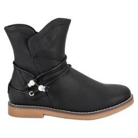 Comfortable autumn boots black Comfortable autumn boots black