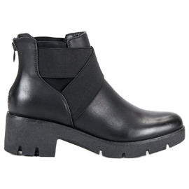 Fashionable boots black Fashionable boots black