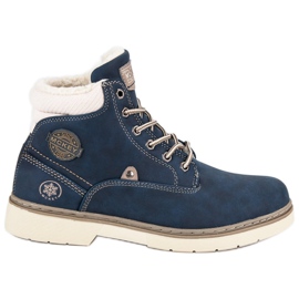 McKey Trappers With Sheepskin blue