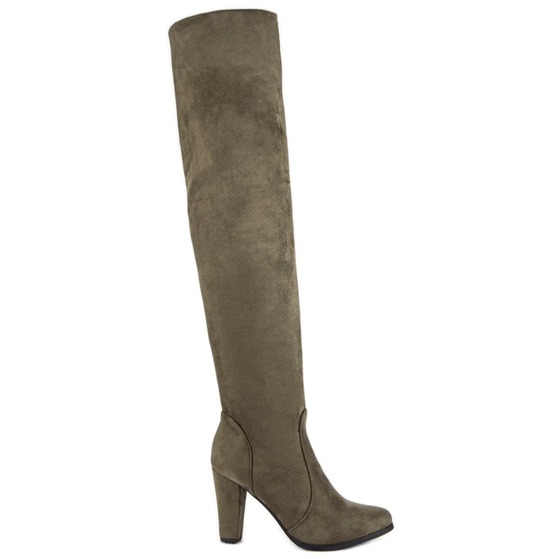 Super Me High Thigh High Boots multicolored green