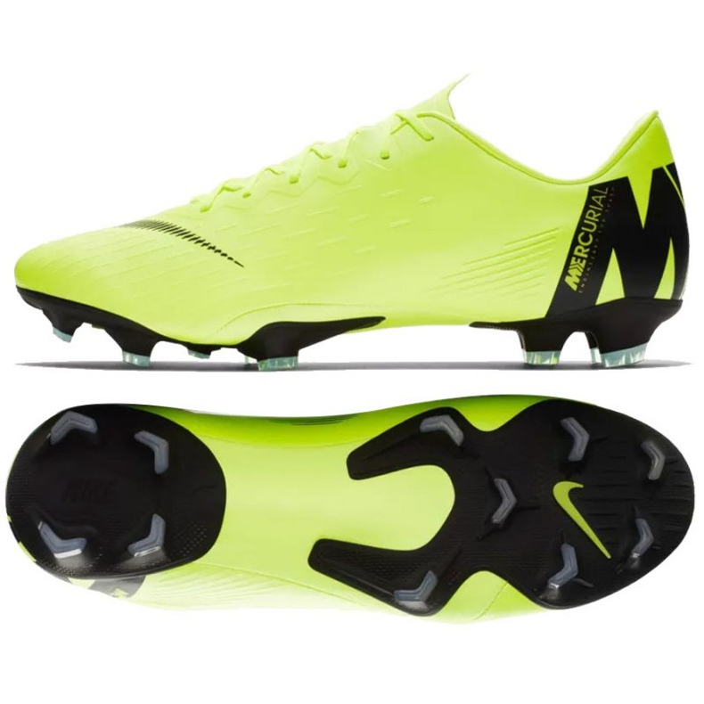 Nike Mercurial Vapor 12 Pro Fg M AH7382-701 soccer shoes yellow yellow
