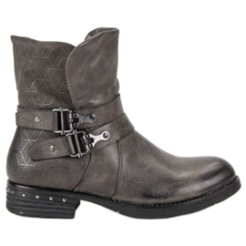 Forever Folie Gray Workers boots grey Forever Folie Gray Workers boots grey