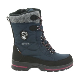 American Club Snow boots with American 801SB granat membrane black navy blue
