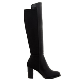 Boots with a flexible uppers black VQ-3 Black Boots with a flexible uppers black VQ-3 Black