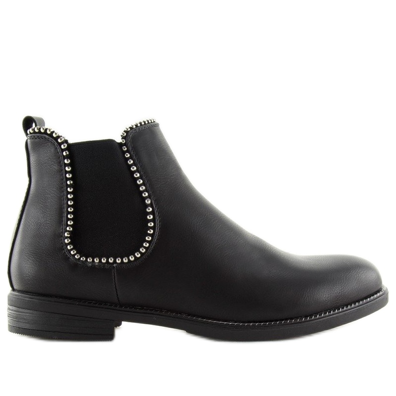 Black Chelsea boots for women 1003-PA Black
