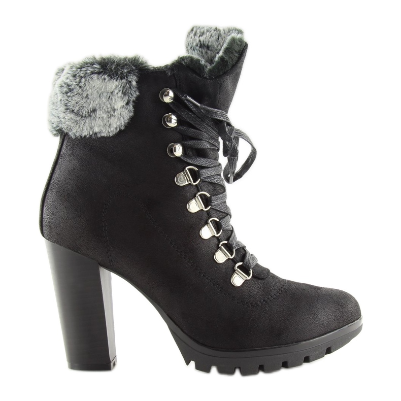 Black high-heeled boots N501 Black Black high-heeled boots N501 Black
