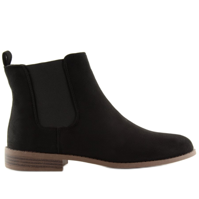 Black Chelsea boots for women LJ111 Nero