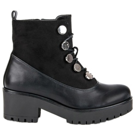 Queen Vivi Lace-up Workers black