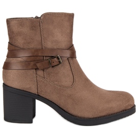 Super Mode Suede Booties brown Super Mode Suede Booties brown