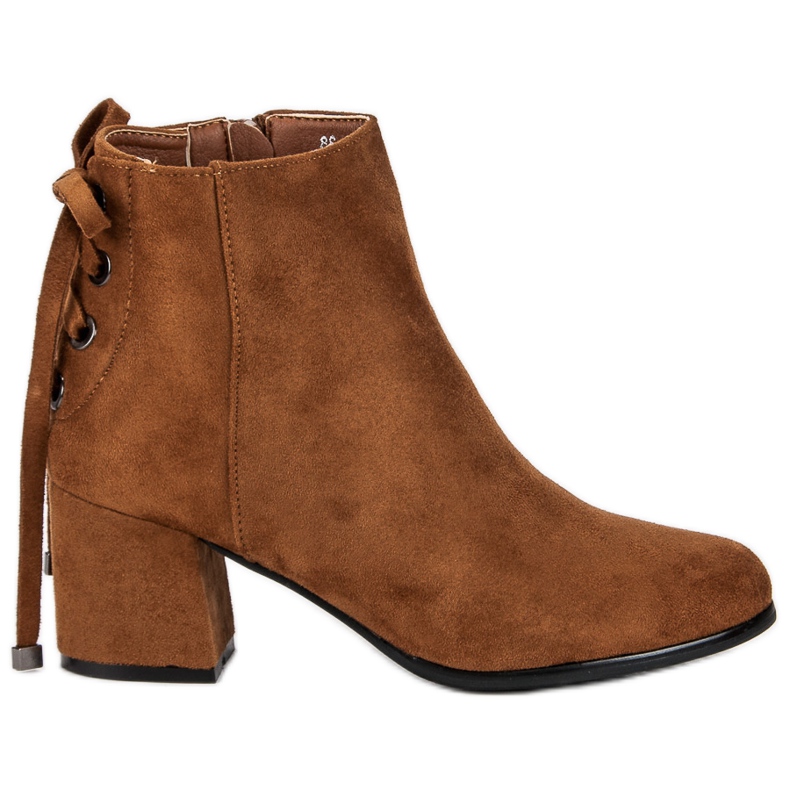 Women's suede boots brown