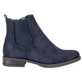 Suede Chelsea boots blue