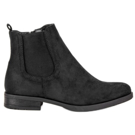 Suede Chelsea boots black