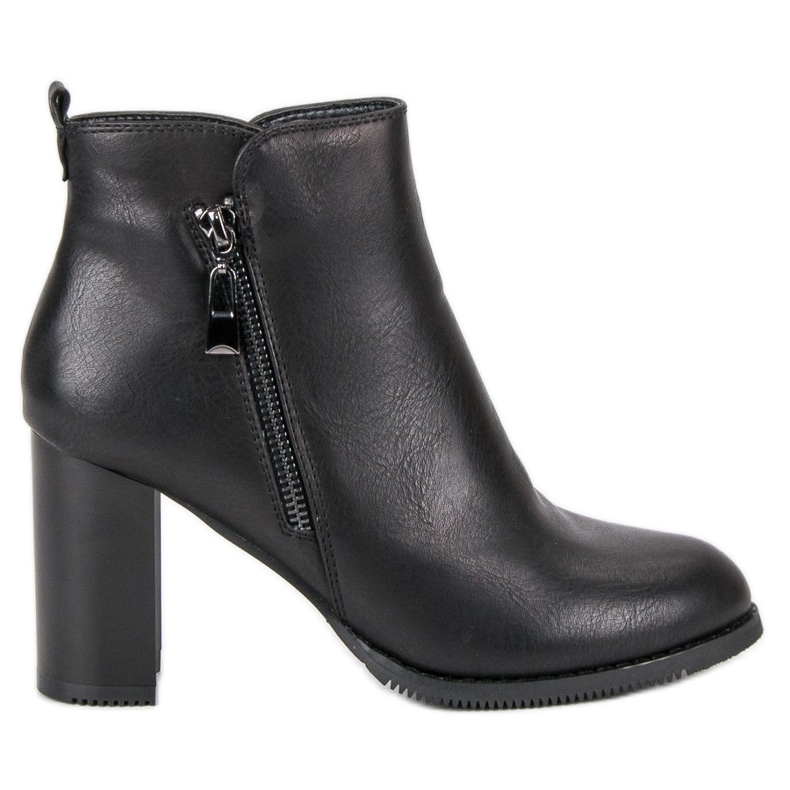 Super Mode Black high-heeled boots