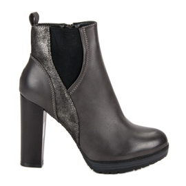 Erynn Sexy gray boots grey