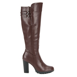 Cm Paris Classic high-heeled boots brown Cm Paris Classic high-heeled boots brown