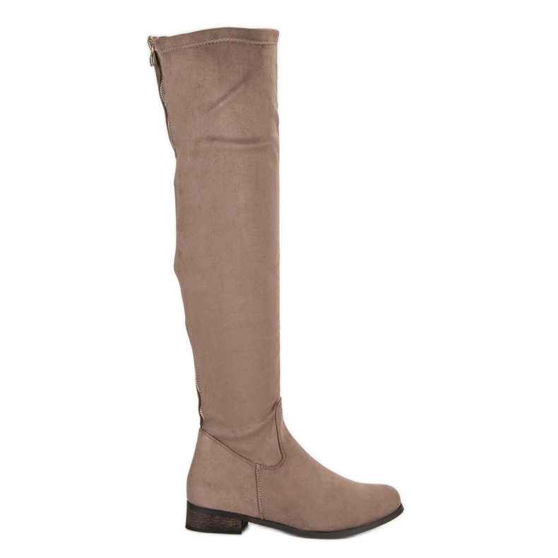 Cm Paris Classic suede thigh boots brown