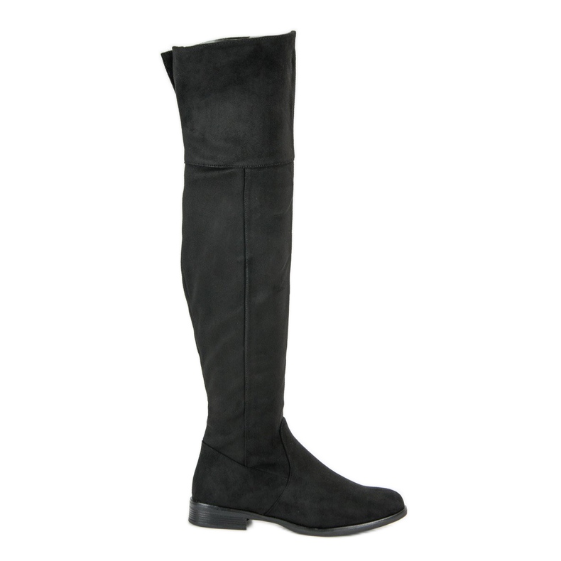 Super Me Over-the-knee boots with flat heels black