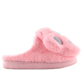 Women's slippers pink and gray DD93 W.PINK