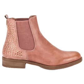 Super Me Chelsea boots with crystals pink