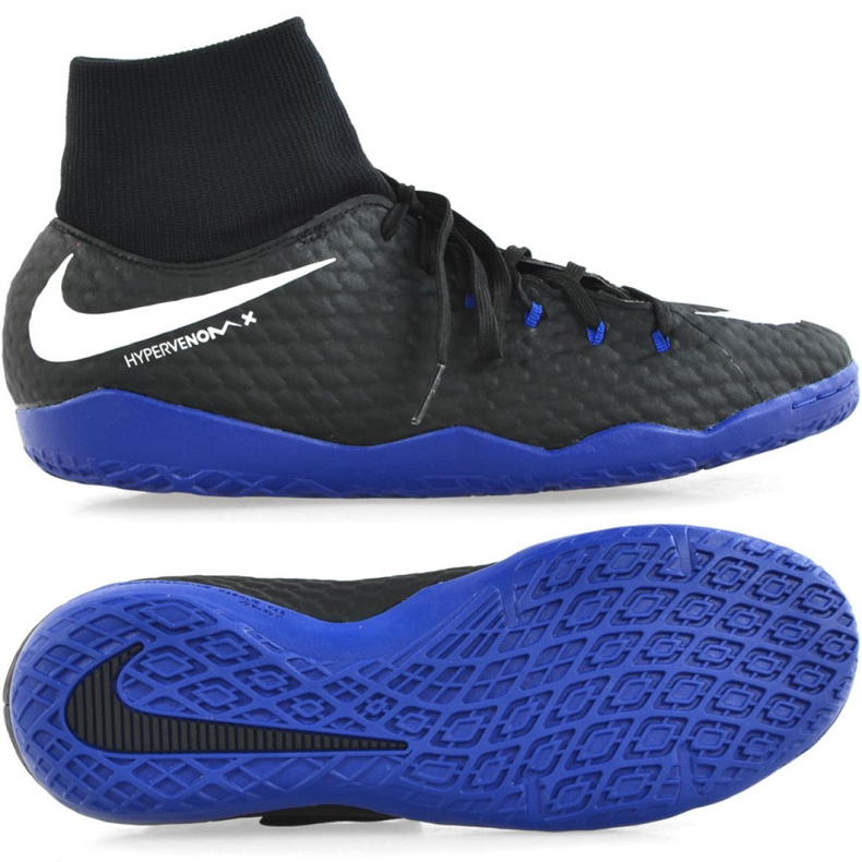 Indoor shoes Nike Hypervenom X Phelon 3 Df Ic M 917768-002 black black Indoor shoes Nike Hypervenom X Phelon 3 Df Ic M 917768-002 black black