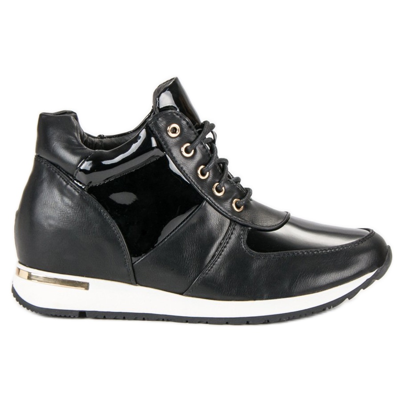 J. Star Sports wedge sneakers black