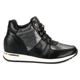 J. Star Sports wedge sneakers black J. Star Sports wedge sneakers black