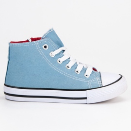 High blue sneakers