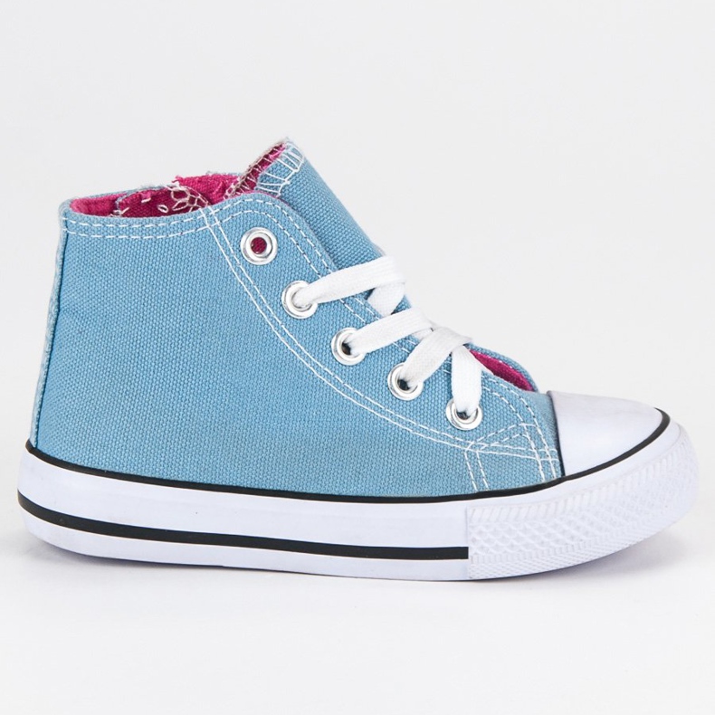 High blue sneakers