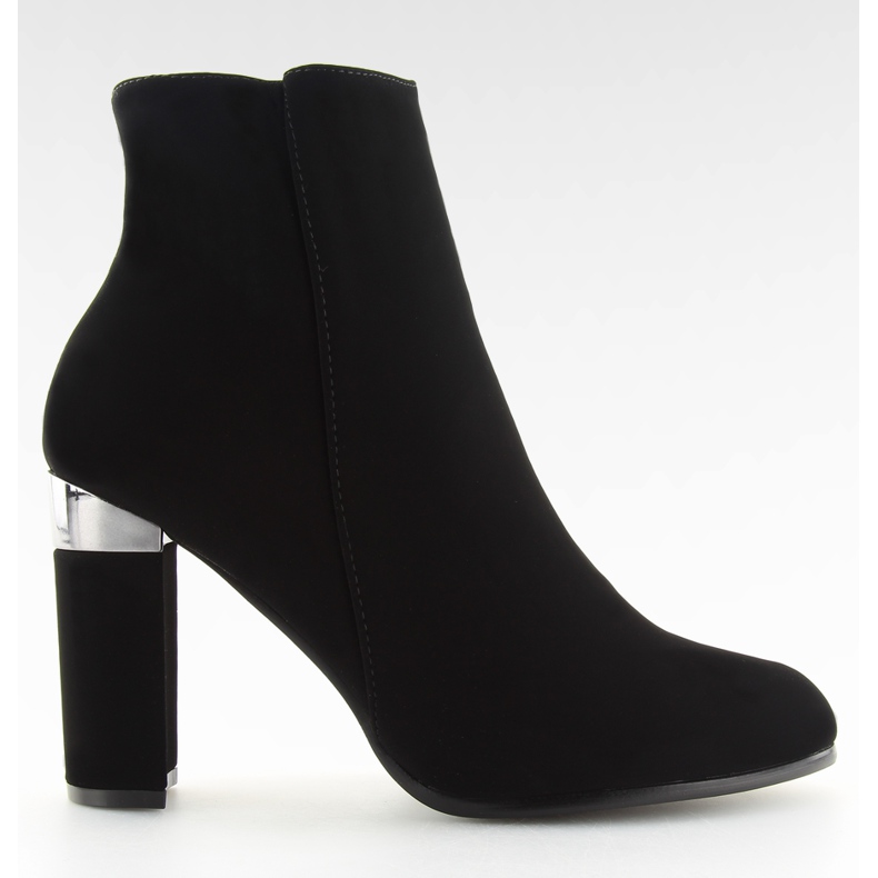 Black high-heeled boots 266-10 Black