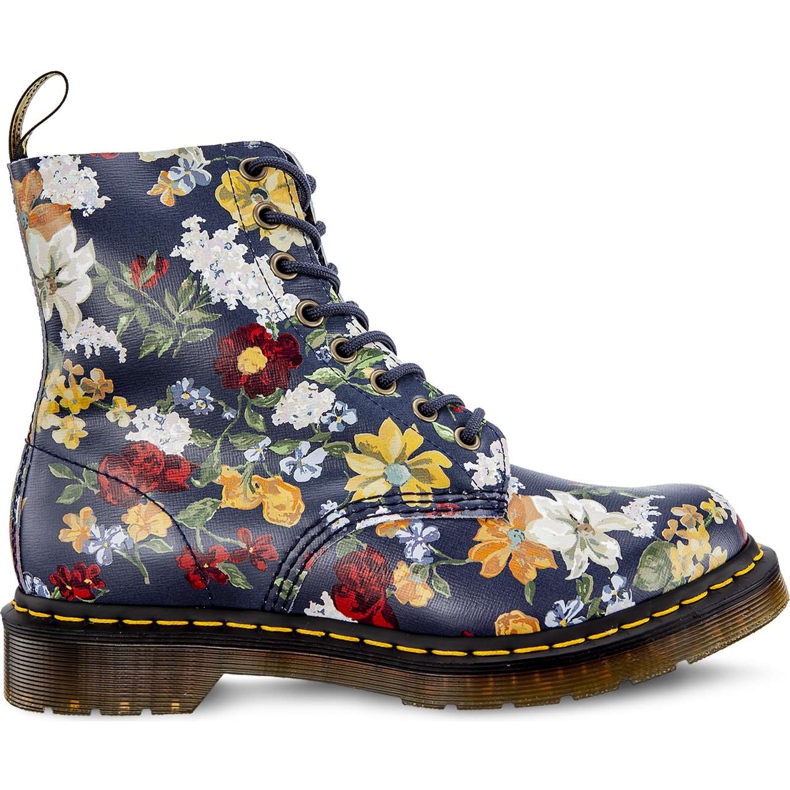 Dr. Martens Darcy Floral 1460 Pascal DM'S Navy Darcy Floral Backhand Straw Grain multicolored navy blue