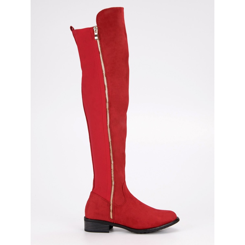 Seastar Red Boots With A Zipper