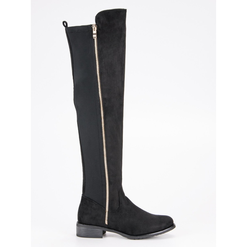 Seastar Black Boots With A Zipper