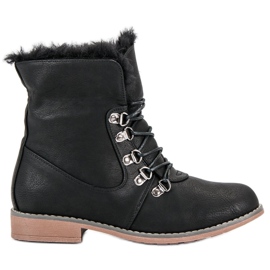 Queentina Boots With Fur black