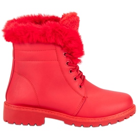 Red trappers with fur