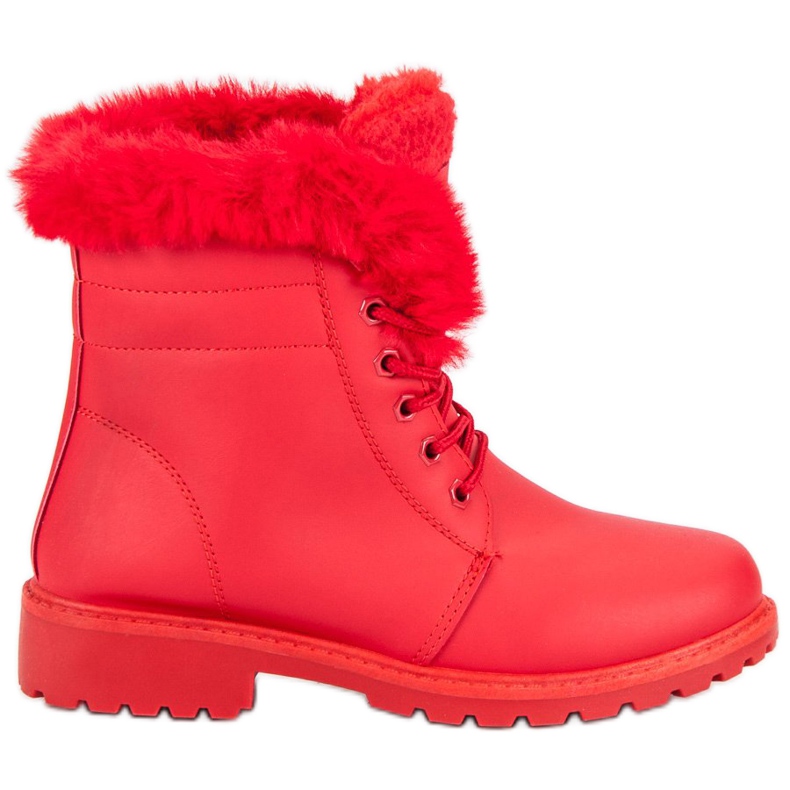 Red trappers with fur