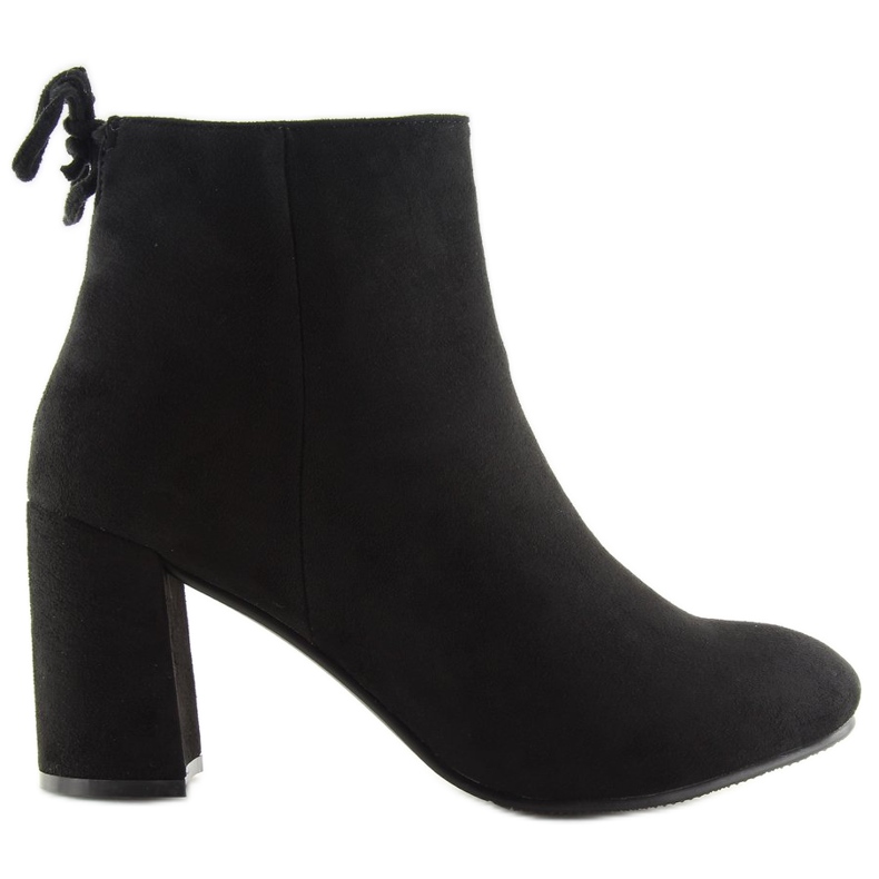 Black high-heeled boots 7357-GA Black