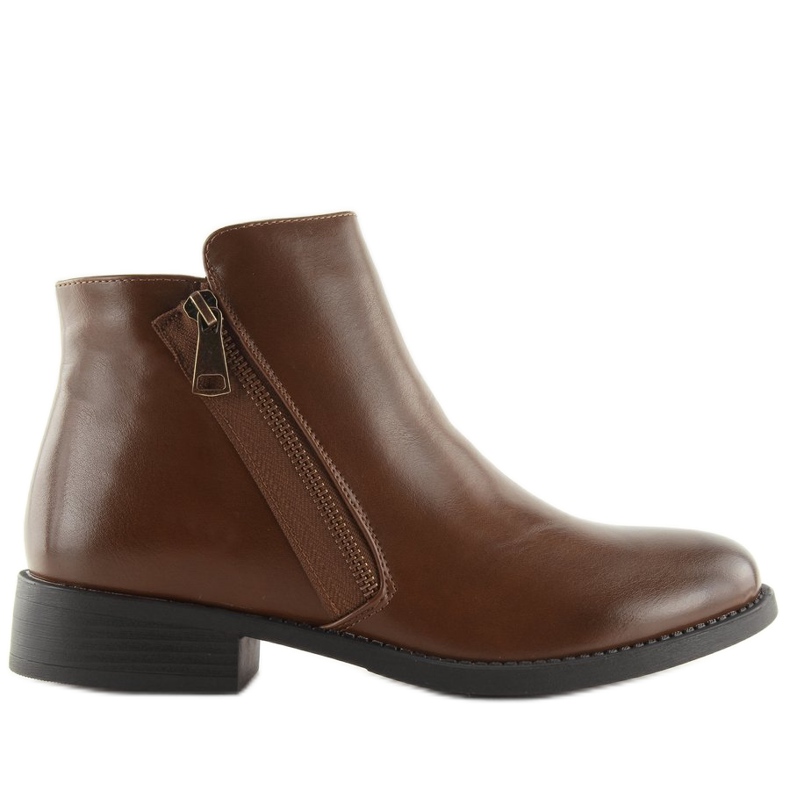 Brown Chelsea boots for women 7352-PA Camel