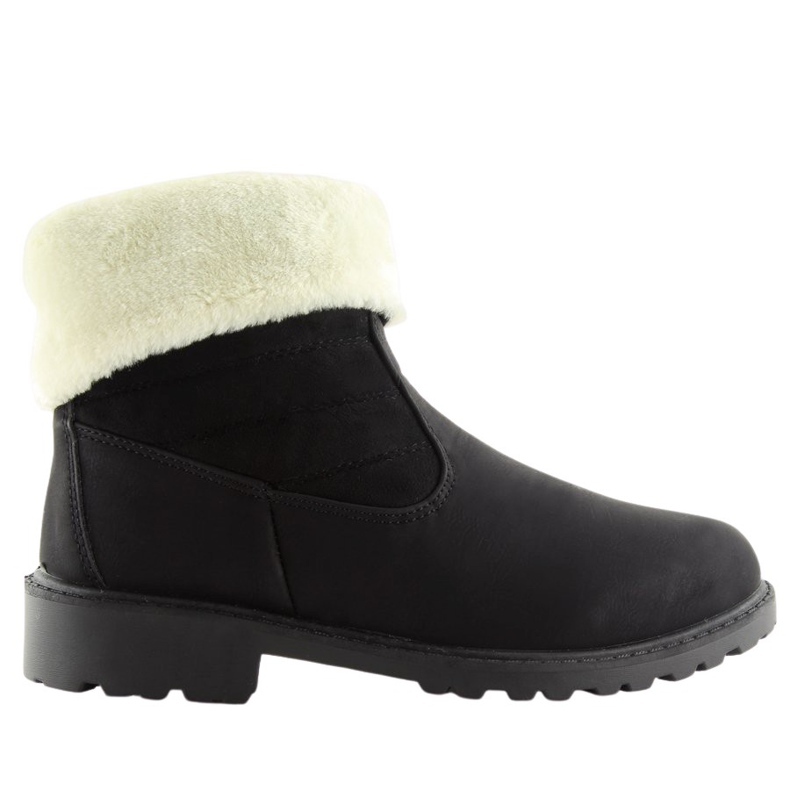 Black ZY9210 Black thickly insulated boots