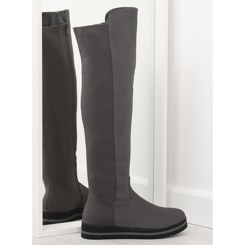 Gray Over-boots for women A-177 gray grey