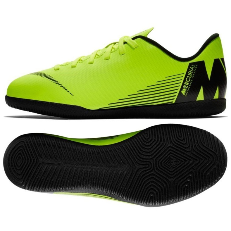Indoor shoes Nike Mercurial Vapor X 12 Club Ic Jr AH7354-701 green green