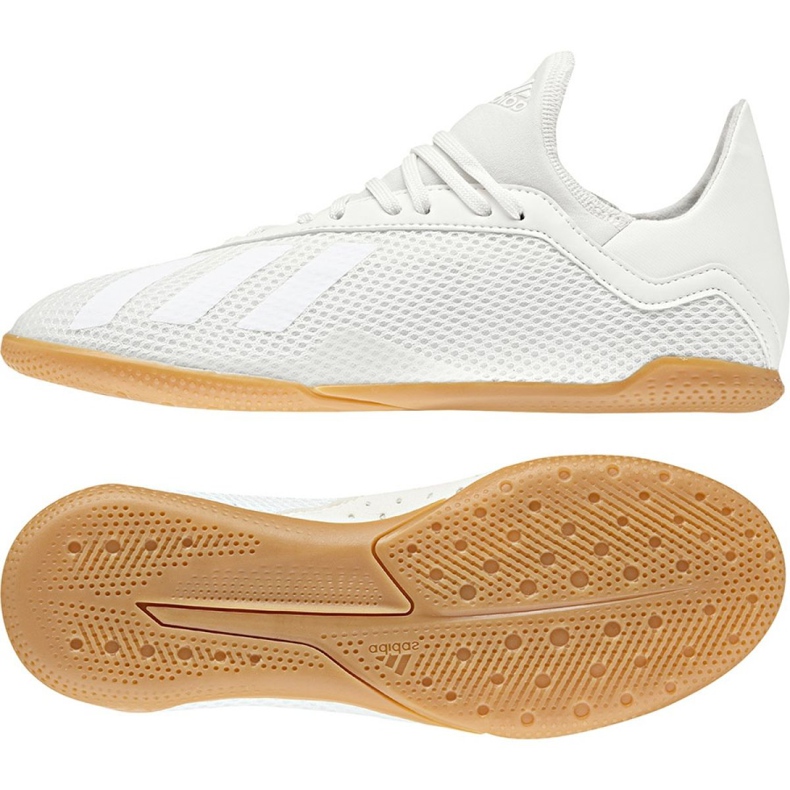 Adidas X Tango 18.3 In Jr DB2427 football boots white white