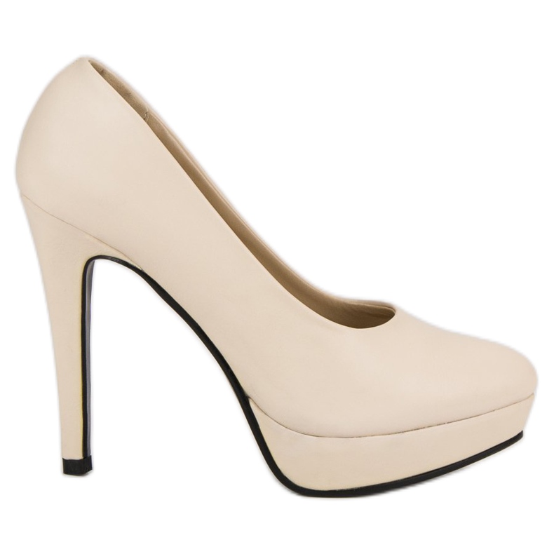 J. Star Sexy high heels on the platform brown