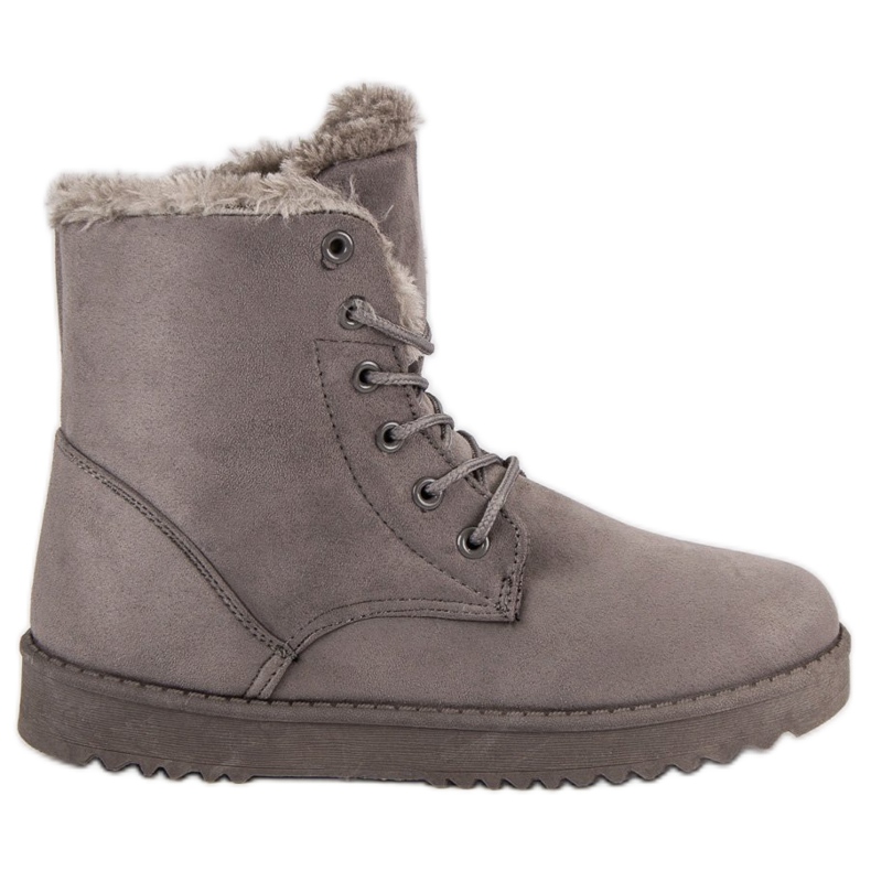 Forever Folie Warm suede boots grey Forever Folie Warm suede boots grey