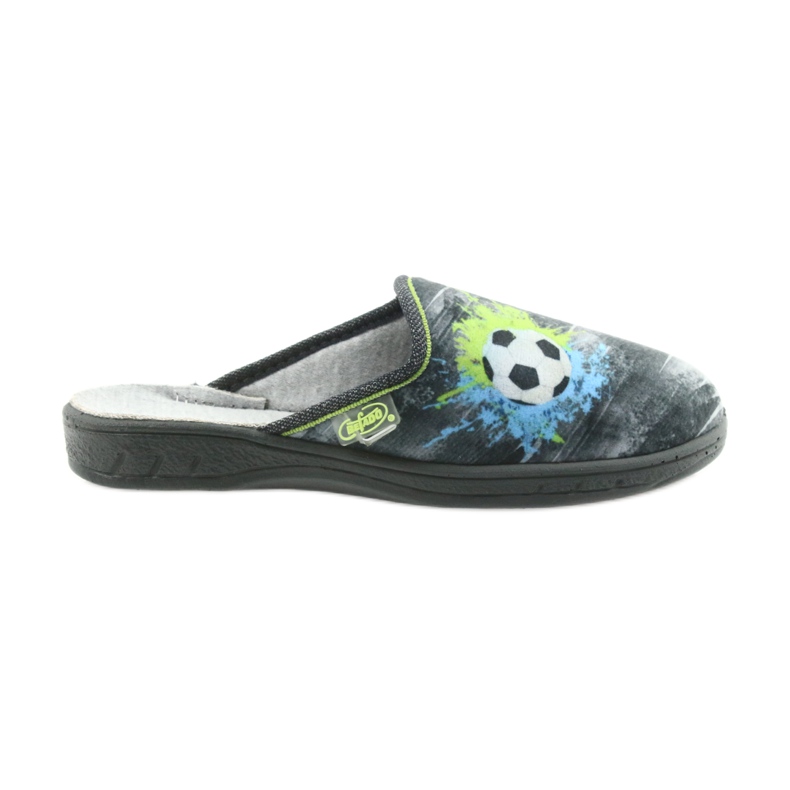 Befado children's shoes slippers 707Y395 blue grey green