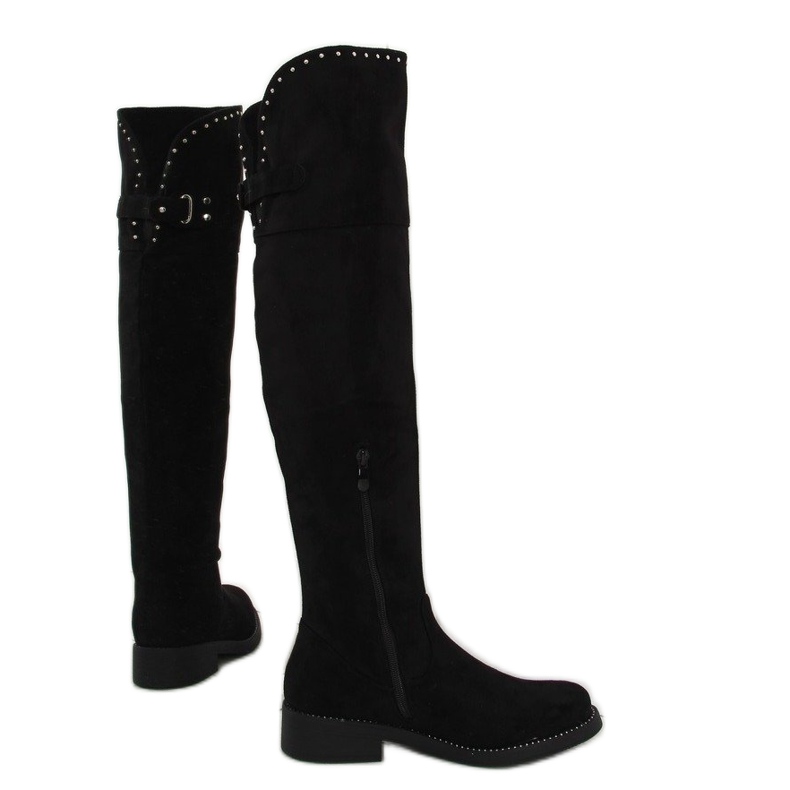 Black musketeer boots 7573-PG Black Black musketeer boots 7573-PG Black