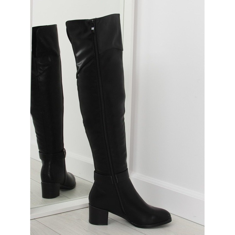Black SG-200 Black high-heeled boots