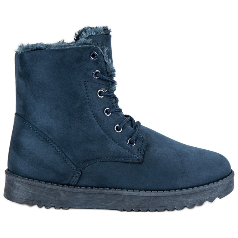 Forever Folie Warm suede boots blue Forever Folie Warm suede boots blue